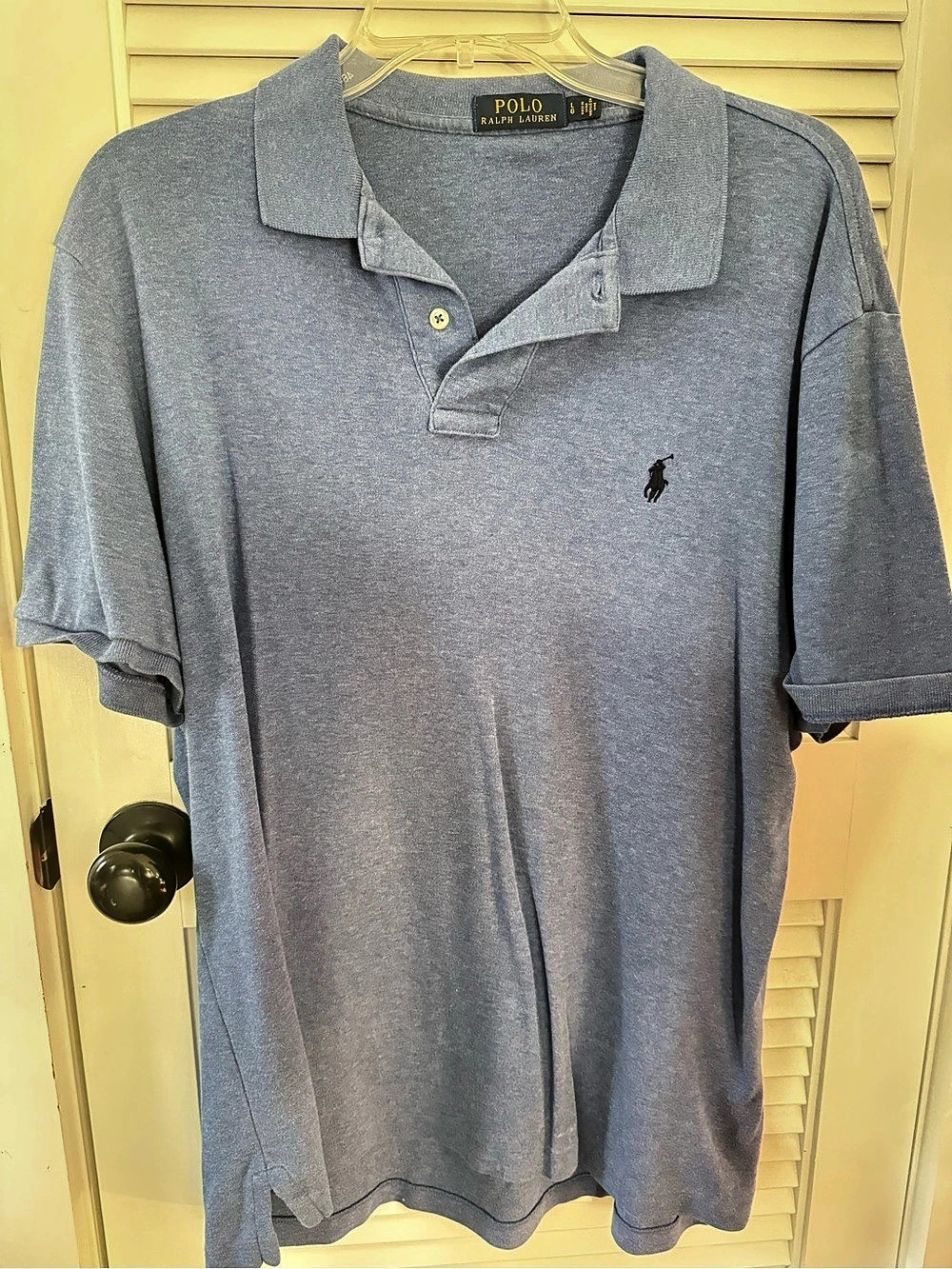 Polo Ralph Lauren Classic Fit Mesh Polo Shirt Men's Blue Polo Shirt